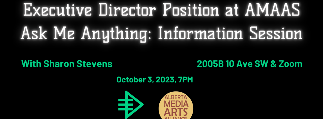 Executive Director Position at AMAAS Ask Me Anything Information Session 1